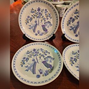 4 Figgjo Flint Norway Lotte 7" Sandwich Plates